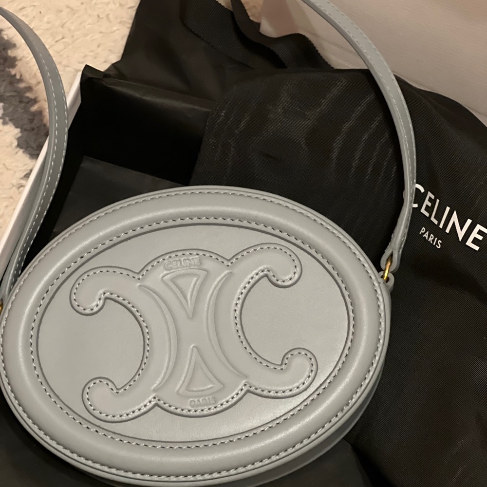 Celine small ice blue crossbody bag - Picture 2 of 3
